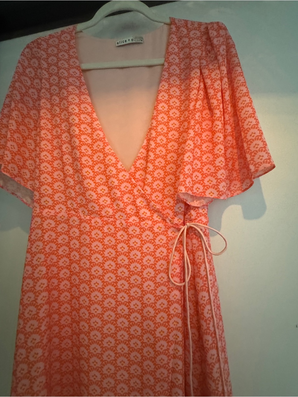 Alice + Olivia  Floral Wrap Mini Dress - Picture 3 of 4